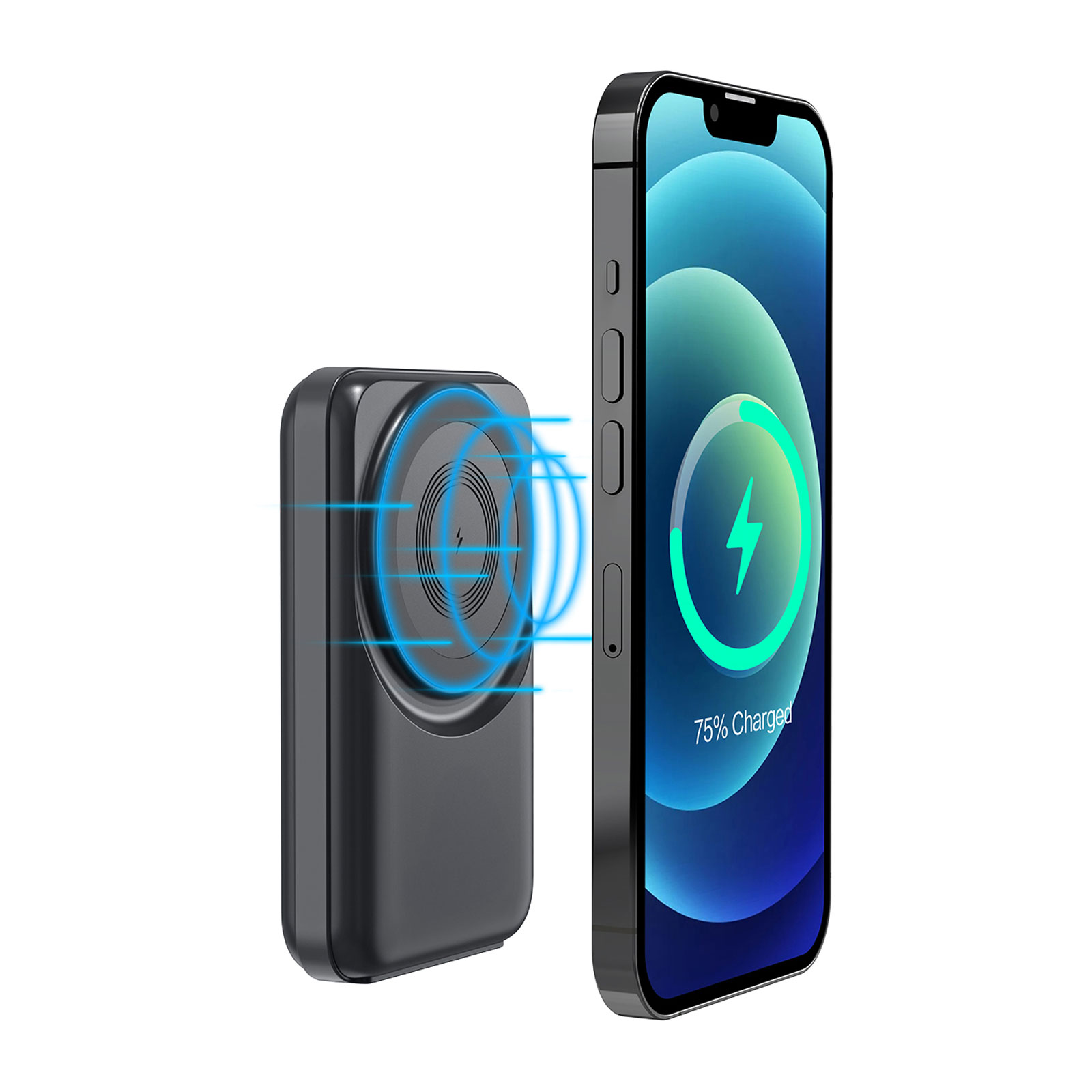 KÜÇÜKLER 10.000 MAH SİYAH MAGSAFE ve WIRELESS POWERBANK - Görsel 3